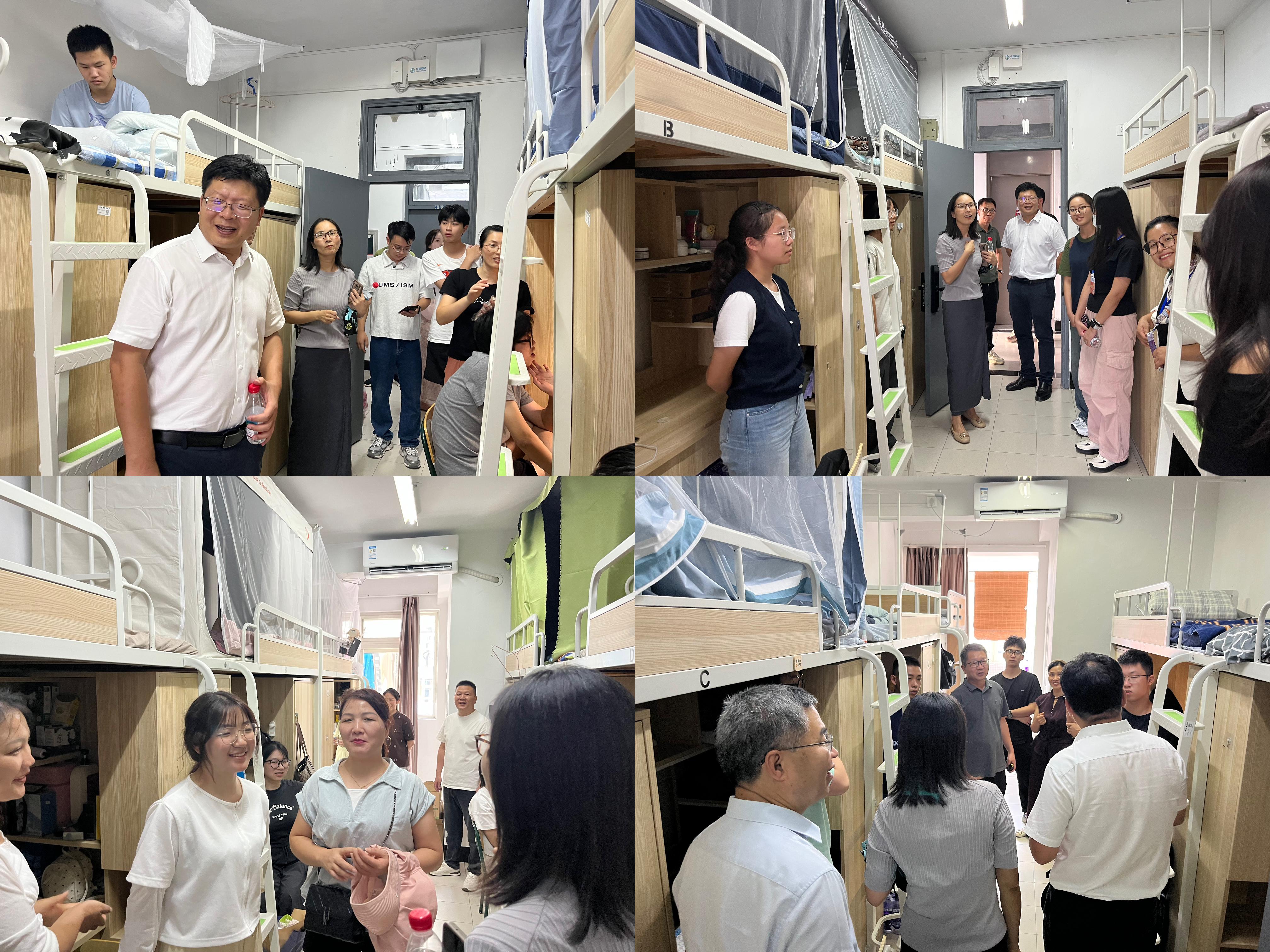 学院领导走访新生寝室