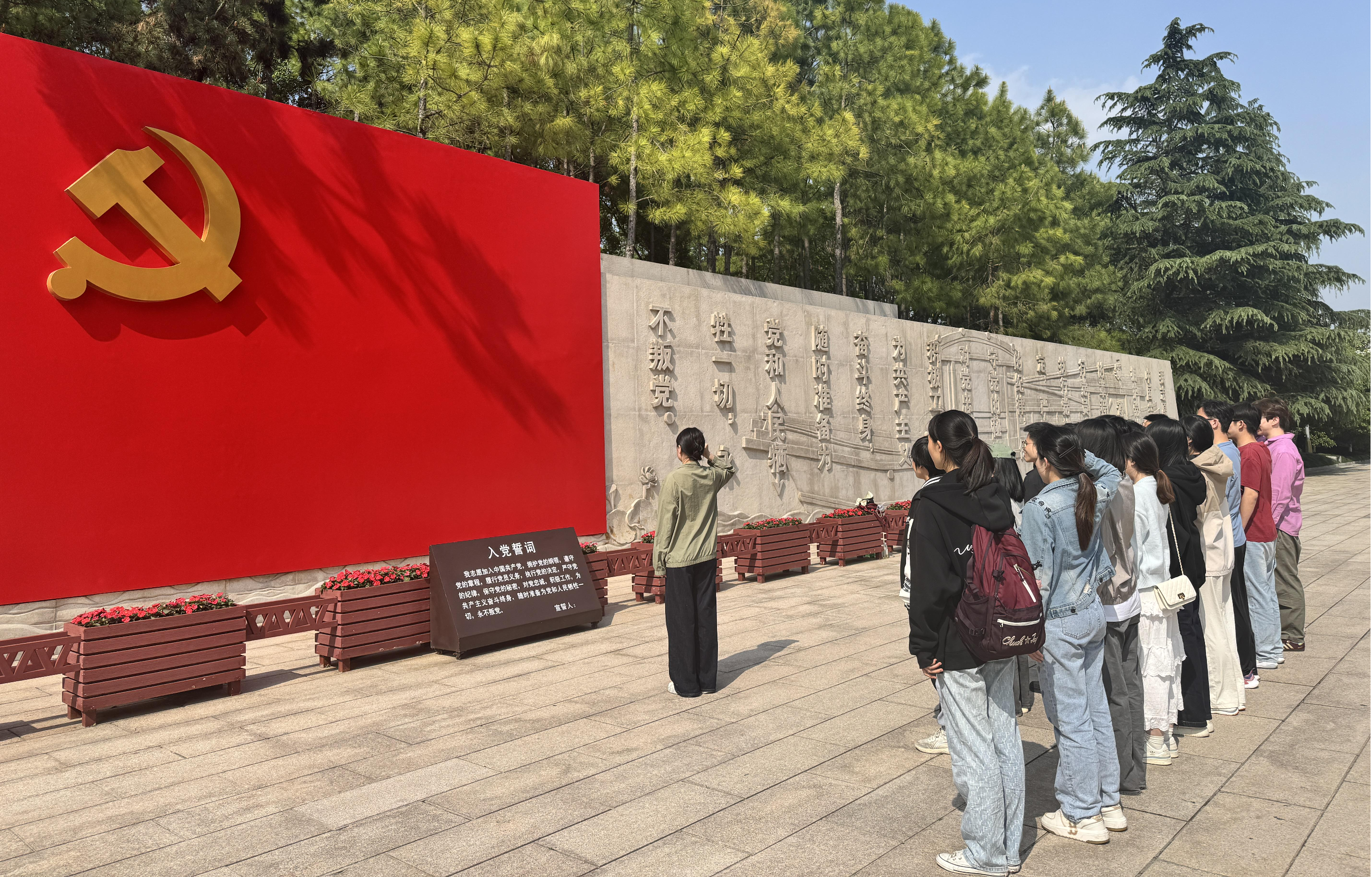 党旗映丹心,宣誓践使命